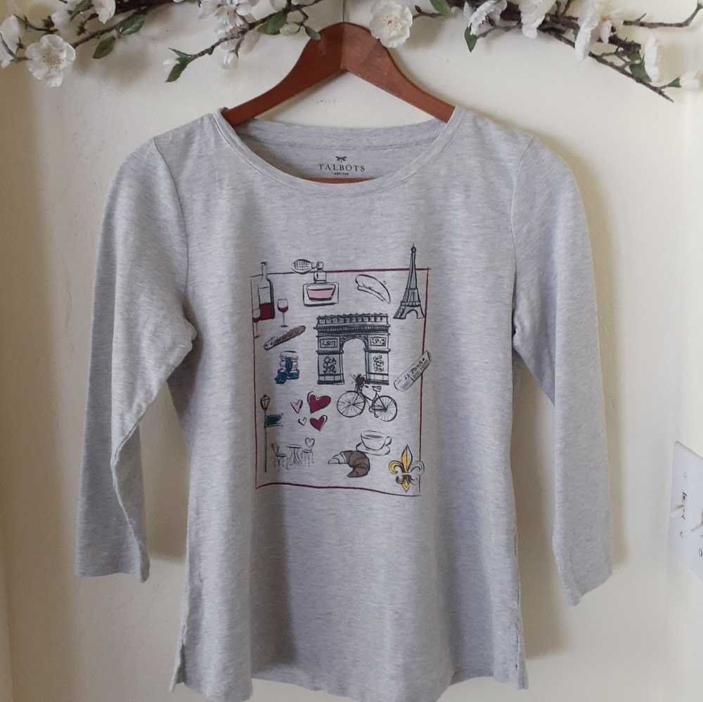 Talbots Paris Graphic Tee
